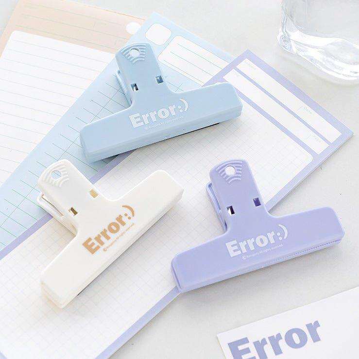Handbook Bill Clip Cream Magnetic Plastic Clip Error Series Haze Series NP-090024 - CHL-STORE 