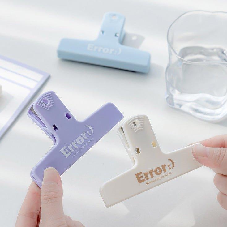 Handbook Bill Clip Cream Magnetic Plastic Clip Error Series Haze Series NP-090024 - CHL-STORE 