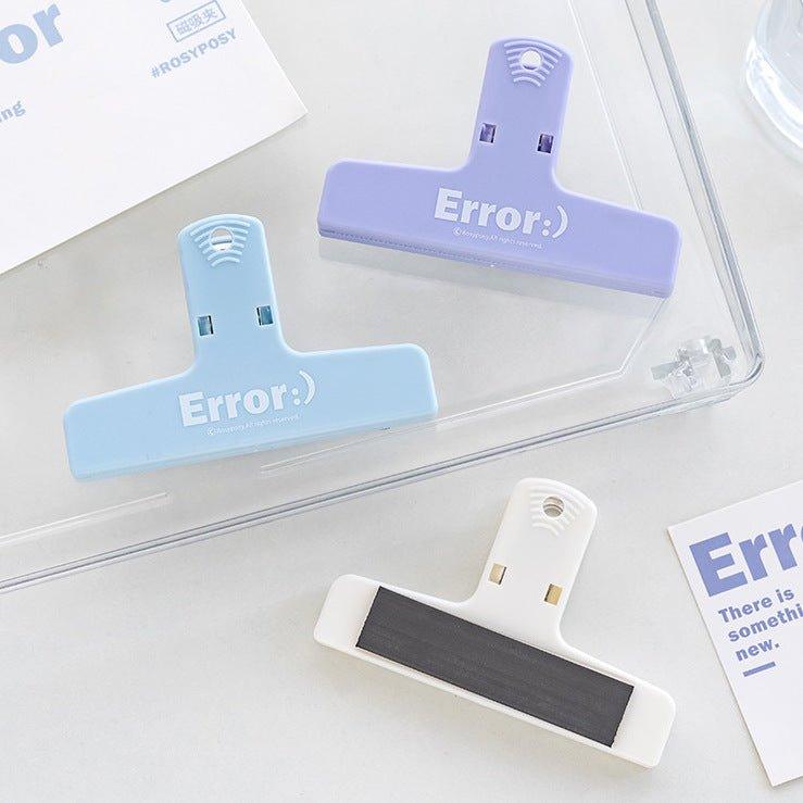Handbook Bill Clip Cream Magnetic Plastic Clip Error Series Haze Series NP-090024 - CHL-STORE 