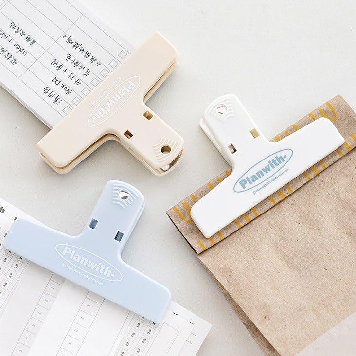 Handbook Bill Clip Cream Magnetic Plastic Clip Error Series Haze Series NP-090024 - CHL-STORE 