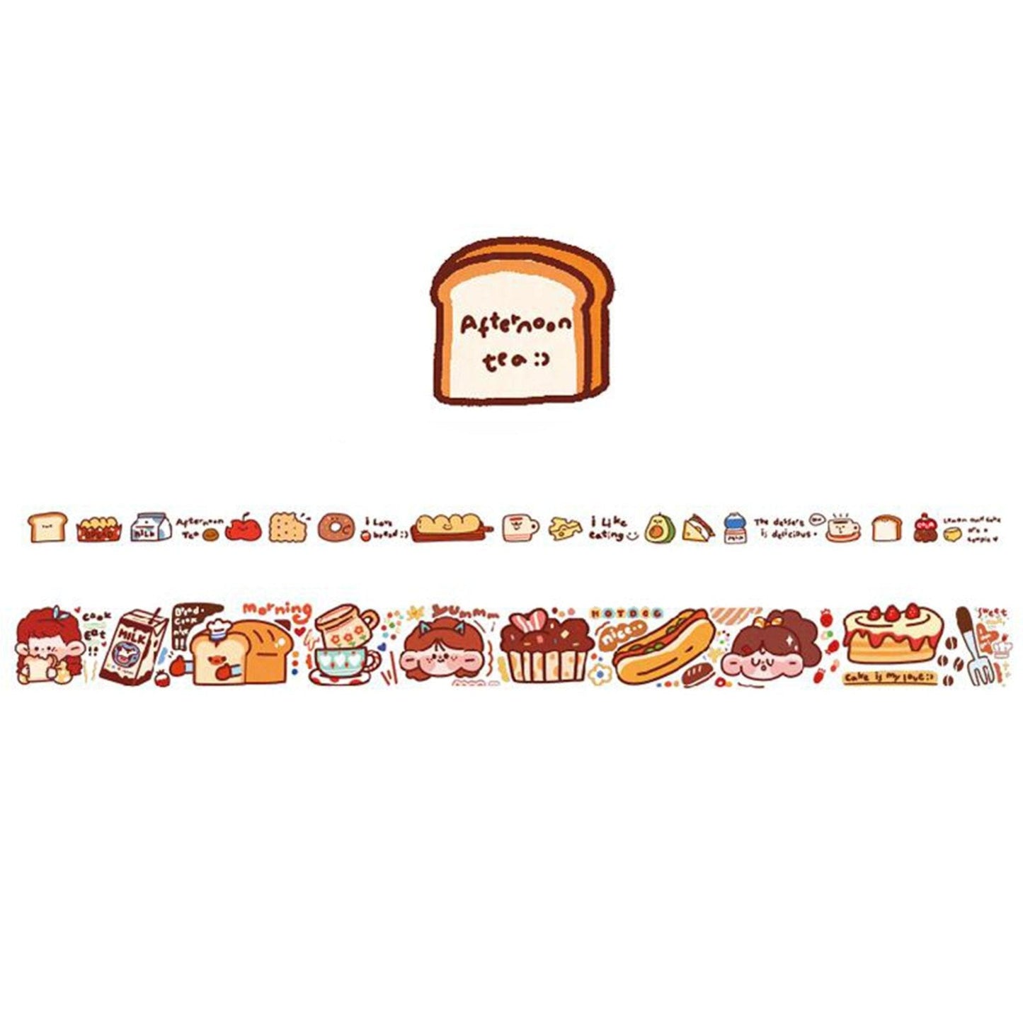 Happy Power Sauce Illustration Pocket Paper Tape NP-H7TAY-0346 - CHL-STORE 