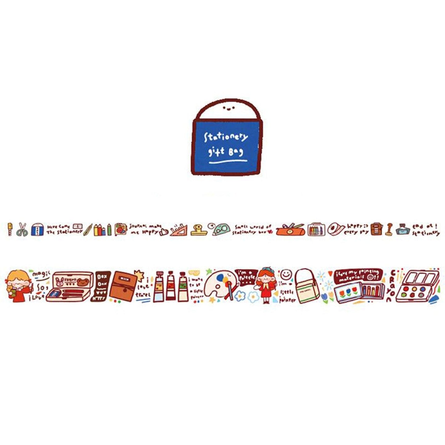Happy Power Sauce Illustration Pocket Paper Tape NP-H7TAY-0346 - CHL-STORE 