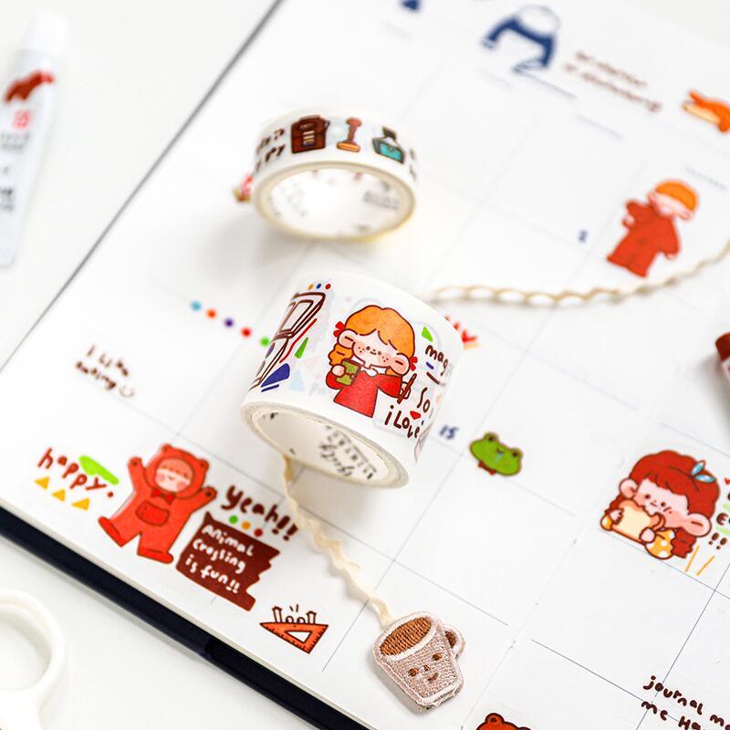 Happy Power Sauce Illustration Pocket Paper Tape NP-H7TAY-0346 - CHL-STORE 