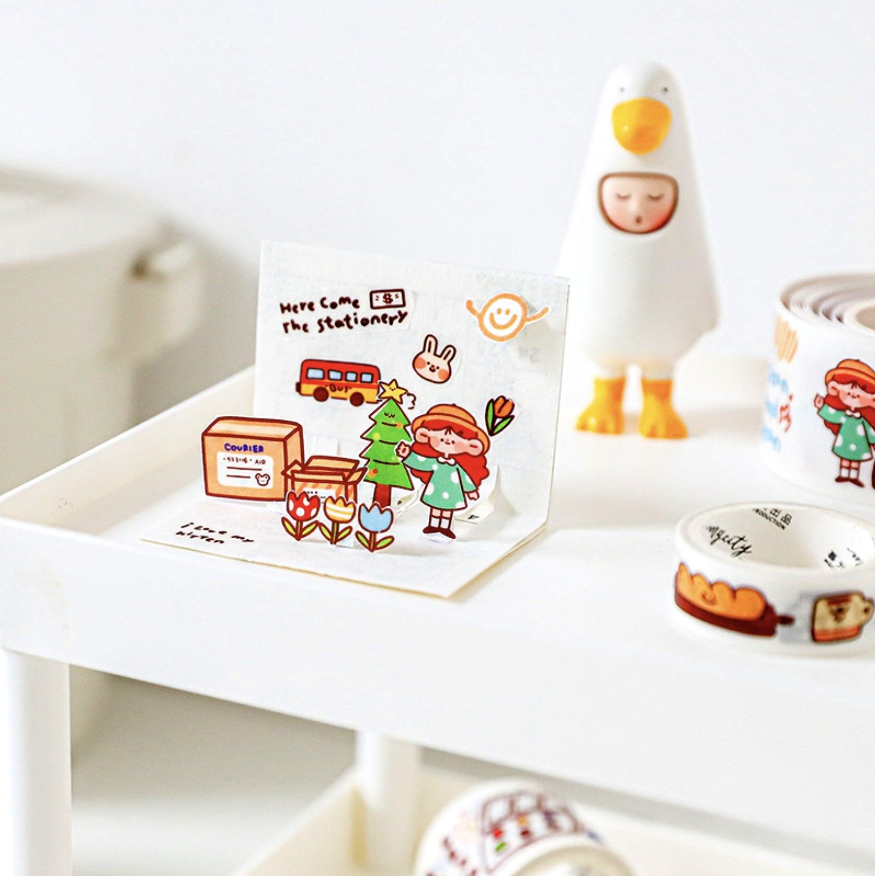 Happy Power Sauce Illustration Pocket Paper Tape NP-H7TAY-0346 - CHL-STORE 