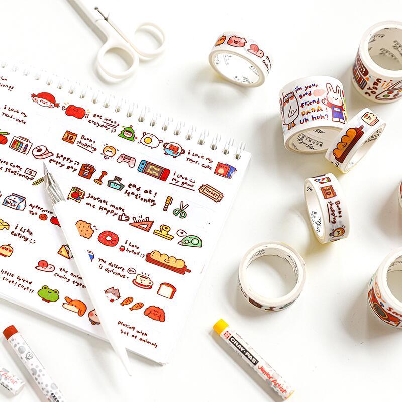 Happy Power Sauce Illustration Pocket Paper Tape NP-H7TAY-0346 - CHL-STORE 