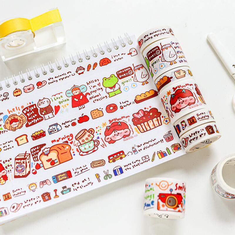 Happy Power Sauce Illustration Pocket Paper Tape NP-H7TAY-0346 - CHL-STORE 