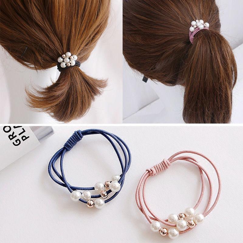 High elastic pearl hair ring AC-010003 - CHL-STORE 