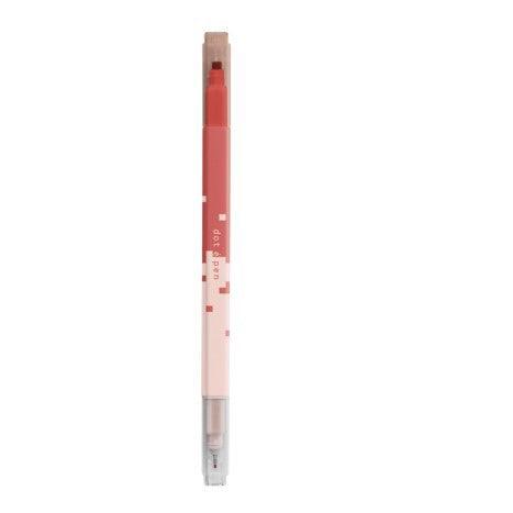 Highlighter Sun-star dot e pen Water-based Four Corners 2 Brushes Marker Painting Marker Art Supplies Stationery Creativity Art Student Office Girls 4 Color Set S4541 - CHL-STORE 