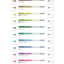 Highlighter Sun-star dot e pen Water-based Four Corners 2 Brushes Marker Painting Marker Art Supplies Stationery Creativity Art Student Office Girls 4 Color Set S4541 - CHL-STORE 