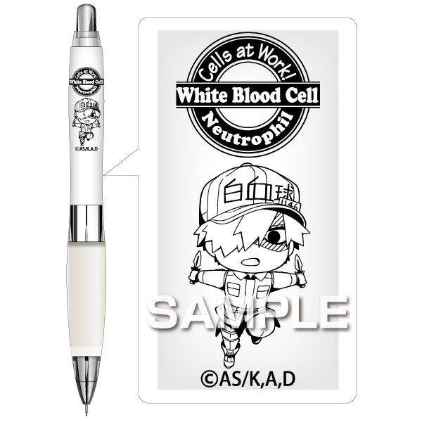 HISAGO x UNI HH169 a. gel Cells at Work! 0.5mm mechanical pencil red blood cells white blood cells T cells platelets shake Mechanical pencil - CHL-STORE 