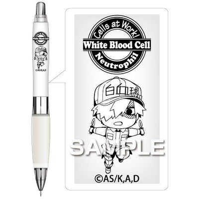 HISAGO x UNI HH169 a. gel Cells at Work! 0.5mm mechanical pencil red blood cells white blood cells T cells platelets shake Mechanical pencil - CHL-STORE 