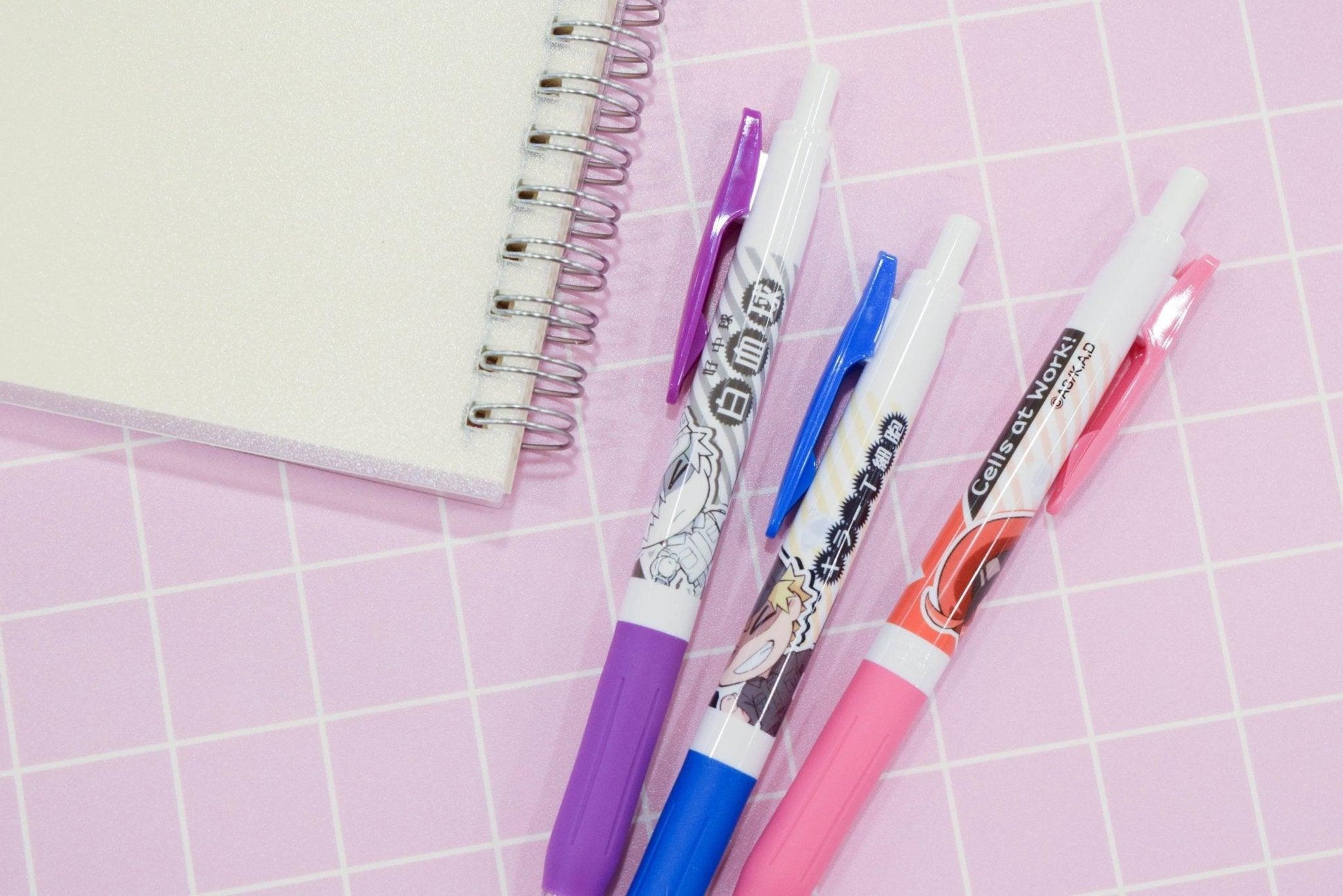 HISAGO x ZEBRA HH171 SARASA Cells at Work! 0.5mm gel pen joint animation Q version character black ink - CHL-STORE 