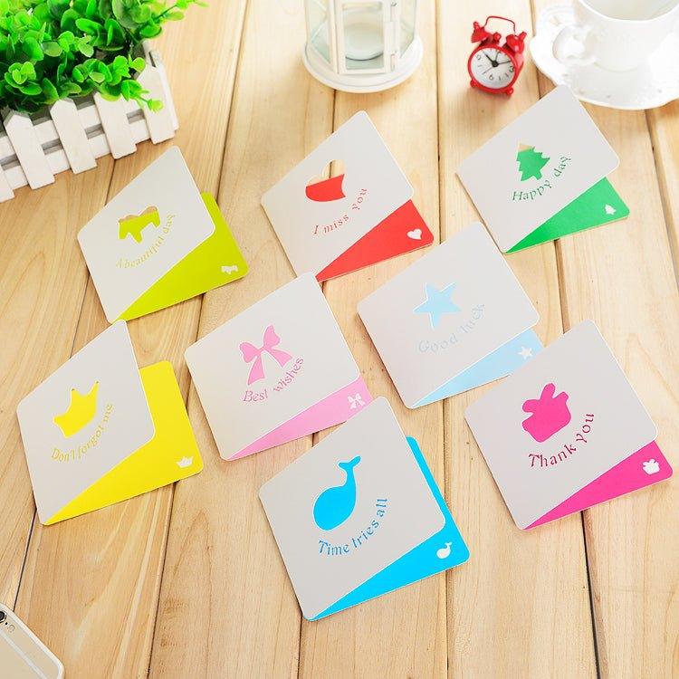 Hollow Blessing Greeting Card Mini Folding Card Universal Card NP-050006 - CHL-STORE 