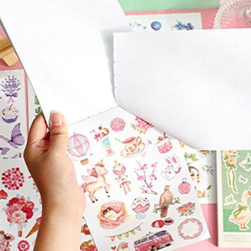 Impression World Series Retro Handbook Stickers Book Handbook Stickers Retro Small Stickers DIY Material Stickers 50 Sheets - CHL-STORE 