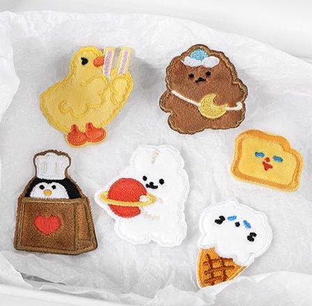 Infeel.Me Cute Soft Planet Collection Fluff Embroidery Stickers NP-000083 - CHL-STORE 