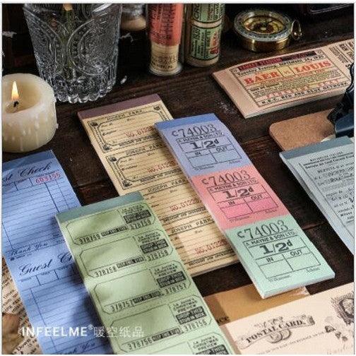 INFEEL.ME My Note Book Series Retro Handbook Message Memo Note Paper NP-030001 - CHL-STORE 