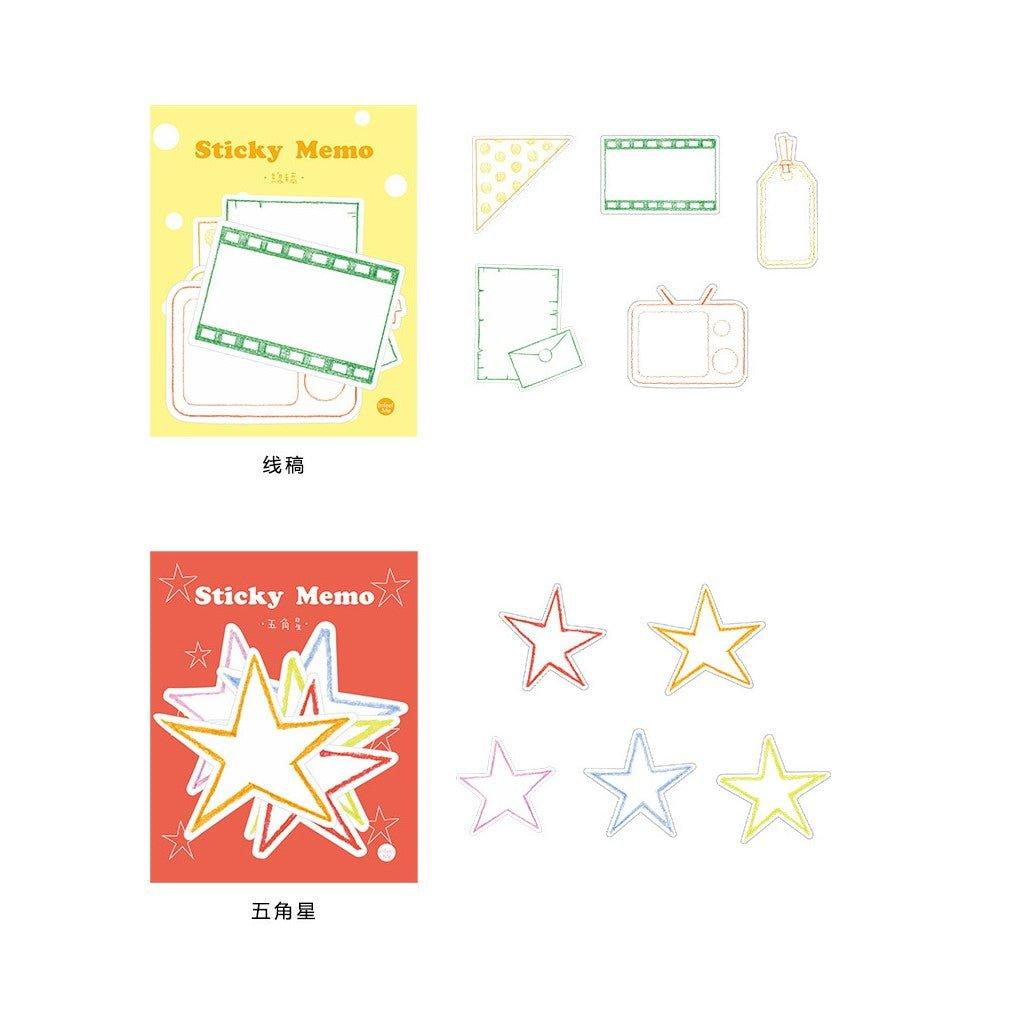 Infeel.Me Original Graffiti Line Decorative Notes Message Paper 30 Sheets NP-H7TAY-0345 - CHL-STORE 