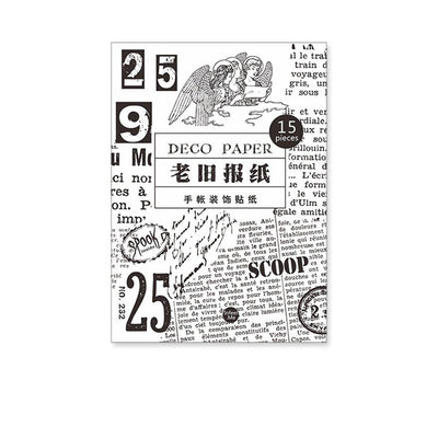 Infeel.Me simple black and white retro background stickers hand account decorative stickers NP-H7TAY-0337 - CHL-STORE 