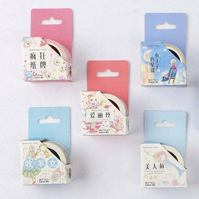 Infeelme Fairy Tale Fantasy Story Characters Animals Decorative Hand Book Decorative Tape Paper Tape NP-H7TGI-027 - CHL-STORE 