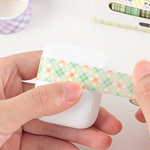 Ins Rainbow Retro Color Decorative Edges Base Paper Tape Set 8 Roll In NP-000140 - CHL-STORE 