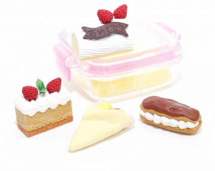 IWAKO ER-981066 Dessert Shape Eraser Donut Cookies Croquette Cake Ice Cream wiper - CHL-STORE 