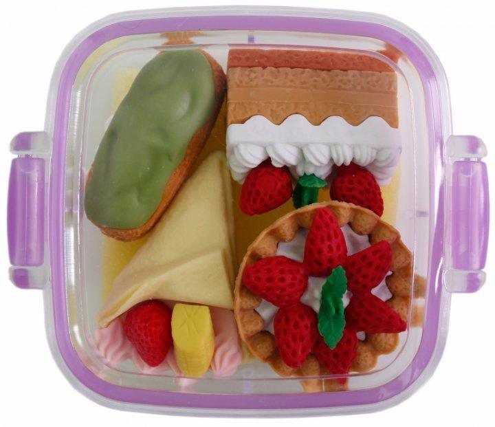 IWAKO ER-981066 Dessert Shape Eraser Donut Cookies Croquette Cake Ice Cream wiper - CHL-STORE 
