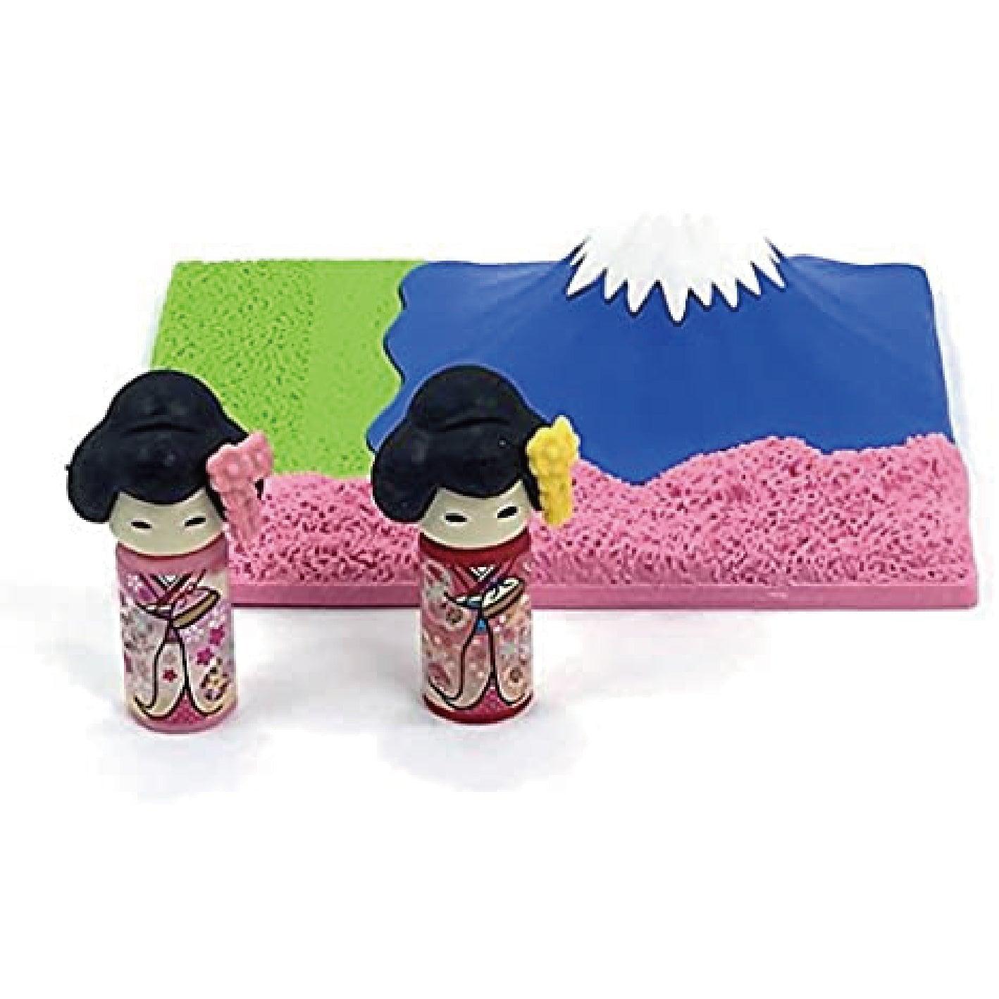 IWAKO ER-BRI051 Modeling Eraser Mount Fuji and Geisha Group Non-toxic Environmental Protection Eraser - CHL-STORE 