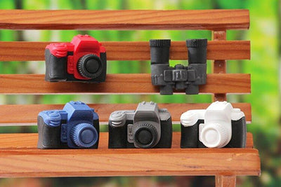 IWAKO ER-BRI054 interesting creative modeling monocular telescope camera set eraser wiper set - CHL-STORE 