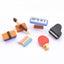 IWAKO ER-GAK002 Youth Memories Campus Mouth Organ Recorder Box Jumping Billiards Board Wipe Campus Series eraser - CHL-STORE 
