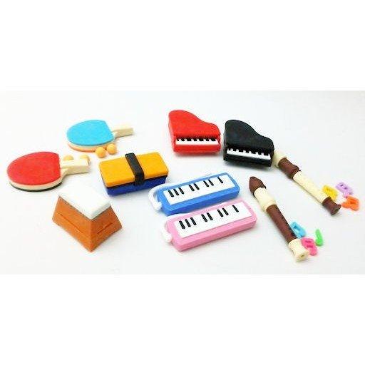 IWAKO ER-GAK002 Youth Memories Campus Mouth Organ Recorder Box Jumping Billiards Board Wipe Campus Series eraser - CHL-STORE 