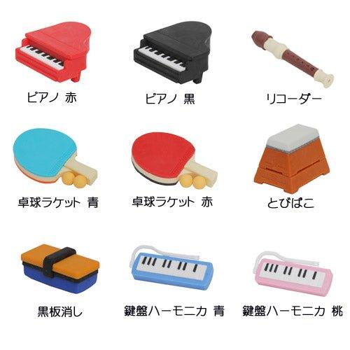 IWAKO ER-GAK002 Youth Memories Campus Mouth Organ Recorder Box Jumping Billiards Board Wipe Campus Series eraser - CHL-STORE 