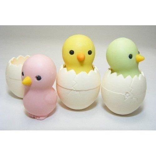 IWAKO ER-TAM001 Yellow Chick Eggshell Chicken Modeling Non-toxic Environmental Eraser - CHL-STORE 