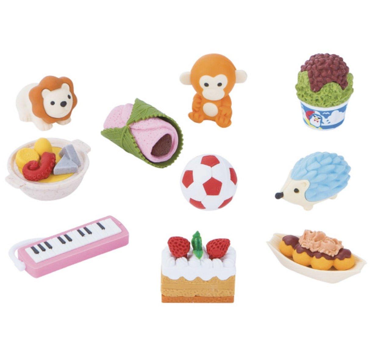 IWAKO ERBBOX001-1 Cute Safety Non-toxic Modeling Food Animal Eraser Single Entry (Random Shipment) - CHL-STORE 