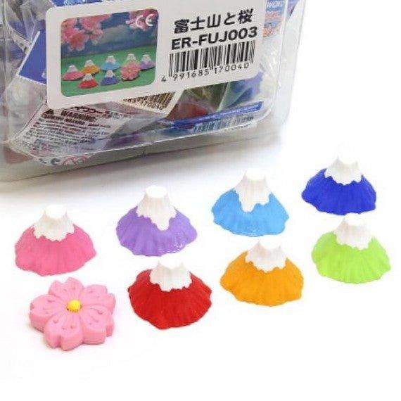 IWAKO Japan ER-FUJ003 Mount Fuji Cherry Blossom Series Environmentally Friendly Non-toxic Eraser Single Random Shipment - CHL-STORE 