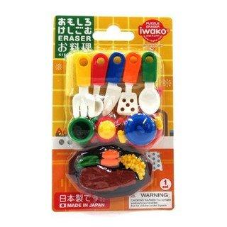 Japan IWAKO Iwasawa Creative Eraser Cutlery Steak Set ER-981028 - CHL-STORE 