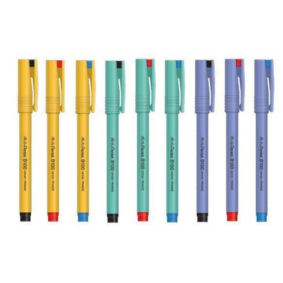 Japan Pentel B100 45th anniversary limited 0.8mm water-based ballpoint pen single violet rod red ink - CHL-STORE 