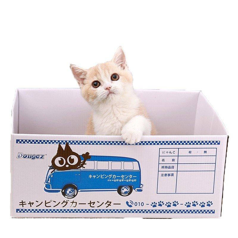 Japanese carton shape Folding cat scratching box Claw grinding board NP-H7TOA-904 - CHL-STORE 
