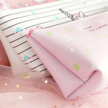 Japanese Style Sweet and Cute Unicorn Pencil Case Girly Style Pencil Case PU Pencil Case NP-020032 - CHL-STORE 