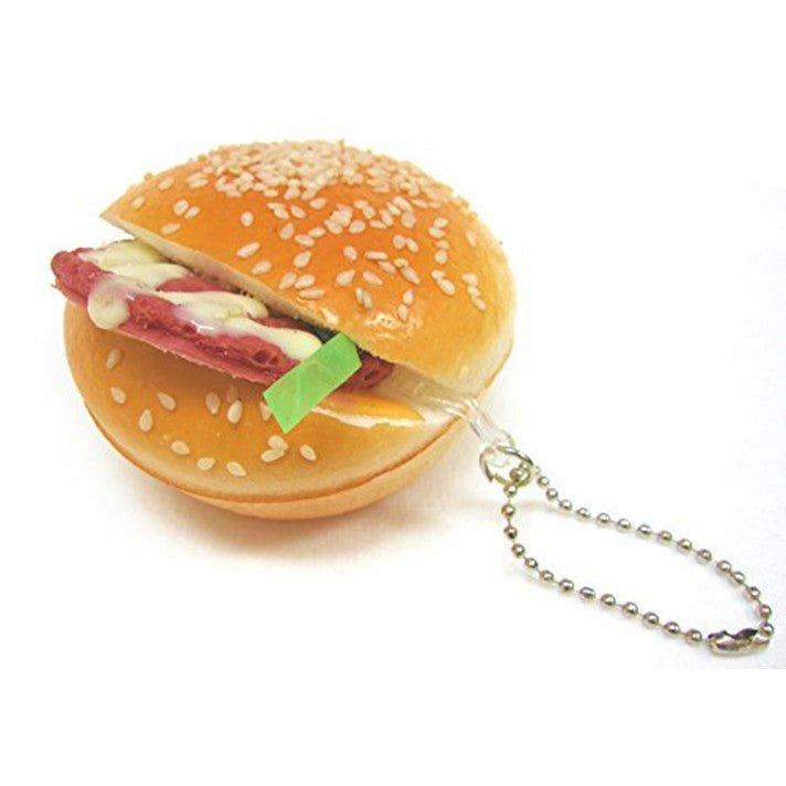 Junna SQZ008 fun spoof realistic hamburger hand-held toy fragrance healing small object stress relief toy charm - CHL-STORE 