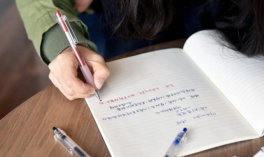 KACO K1003 Quick Dry Smooth Press Soft Grip Gel Pen Student Office Supplies Stationery - CHL-STORE 