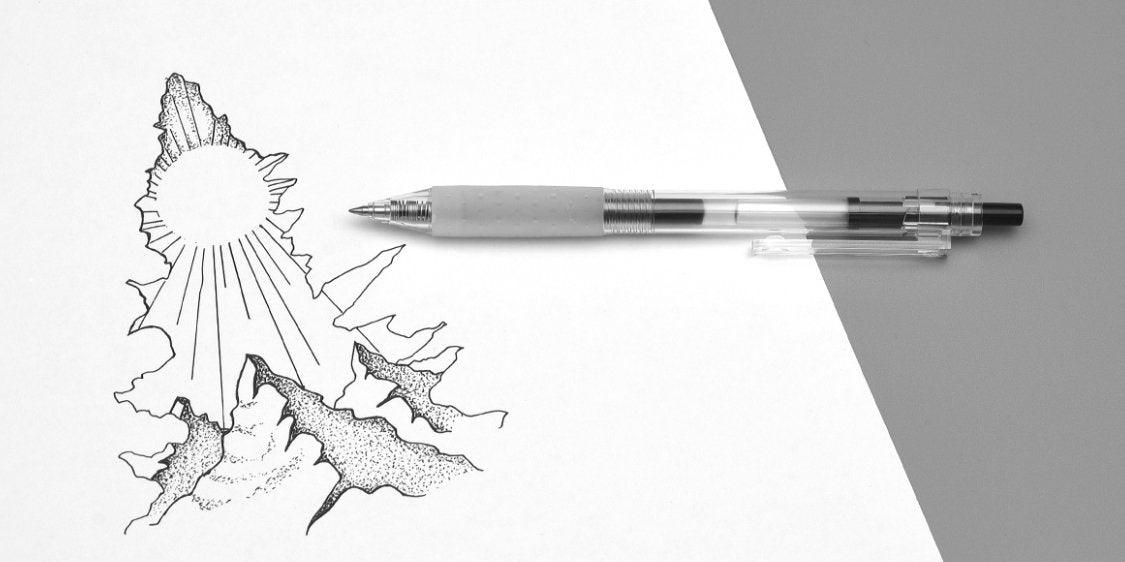 KACO K1003 Quick Dry Smooth Press Soft Grip Gel Pen Student Office Supplies Stationery - CHL-STORE 