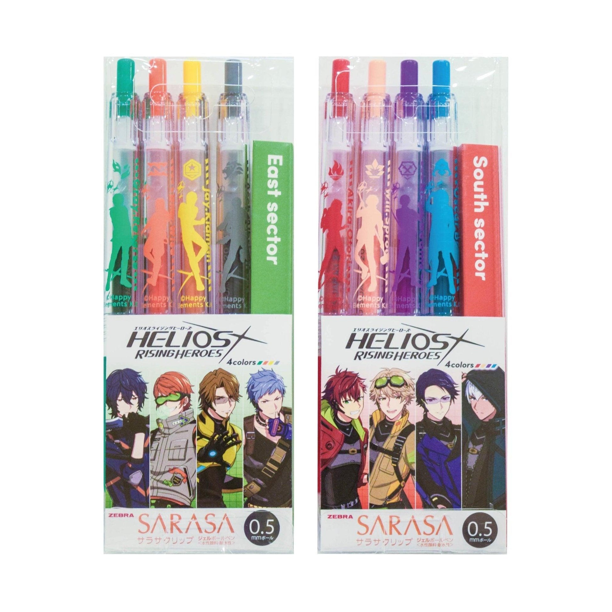 KADOKAWA x ZEBRA SARASA 49352283396 HELIOSR 0.5MM Gel Pen Silhouette Four Colors 4 into the group - CHL-STORE 