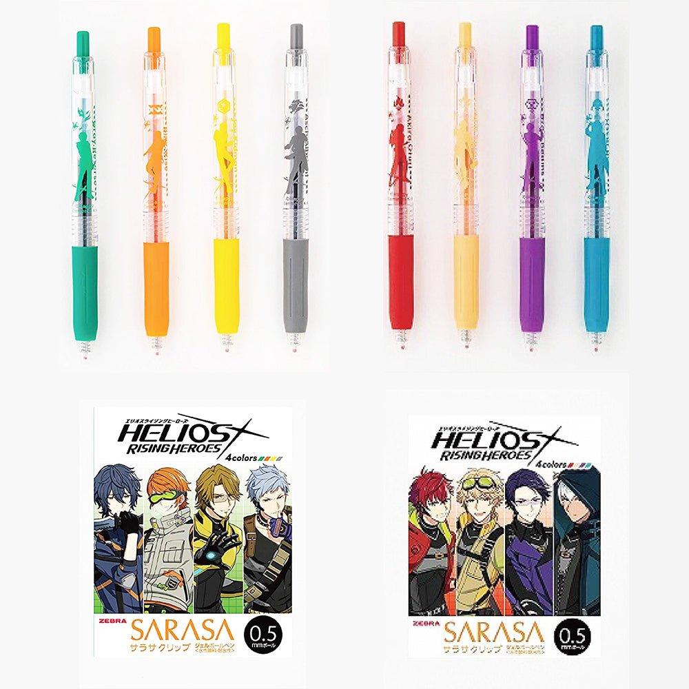 KADOKAWA x ZEBRA SARASA 49352283396 HELIOSR 0.5MM Gel Pen Silhouette Four Colors 4 into the group - CHL-STORE 