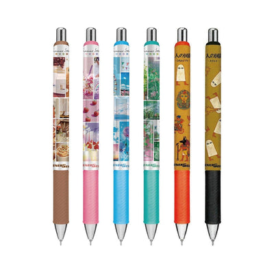 KAMIO x PENTEL 20375 ENERGEL 0.5mm cute illustration style black ink gel pen - CHL-STORE 