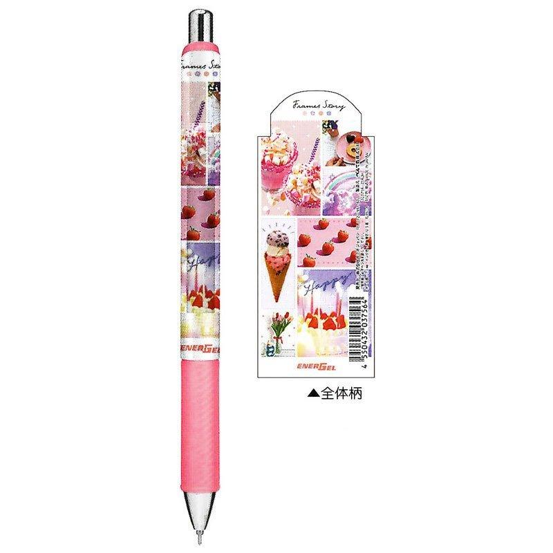 KAMIO x PENTEL 20375 ENERGEL 0.5mm cute illustration style black ink gel pen - CHL-STORE 