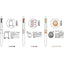 KAMIO x UNI uni-ball one 0.38mm Ancient Egypt Giant Buddha Earth Doll Wonderful Pattern Ballpoint Pen Set - CHL-STORE 