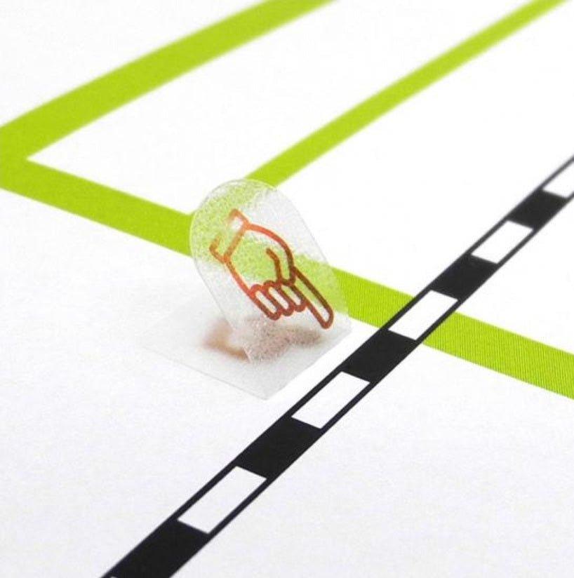 KAMITERIOR POP it ! notes creative 3D transparent stickers 10pcs - CHL-STORE 