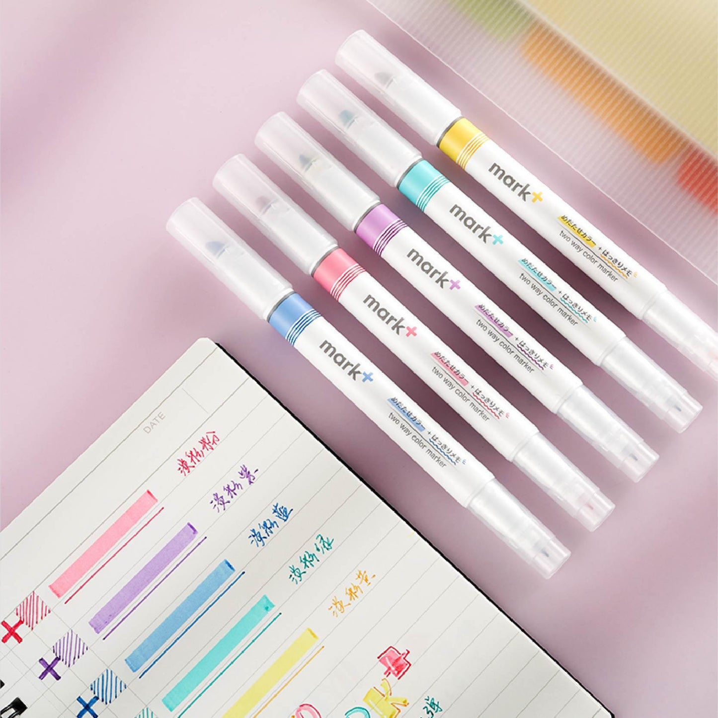 KOKUYO PM-MT200 Mark+ Double-head Highlighter - CHL-STORE 