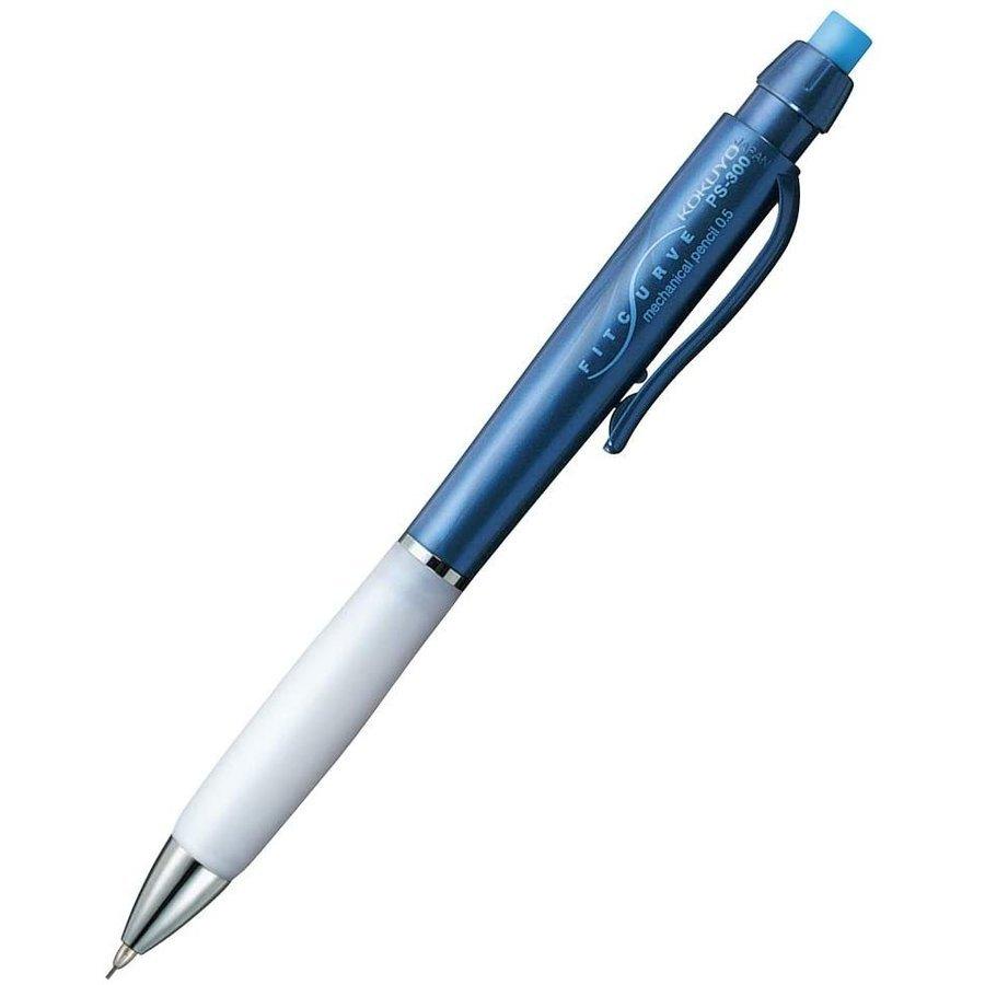 KOKUYO PS-300B Ergonomic Design Low Center of Gravity Automatic Pencil Automatic Pencil Automatic Pen 0.5mm Blue - CHL-STORE 