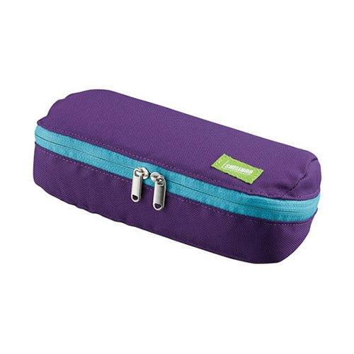 KOKUYO SHELLBRO F-VBF190 Large capacity pencil case pencil bag gray purple - CHL-STORE 